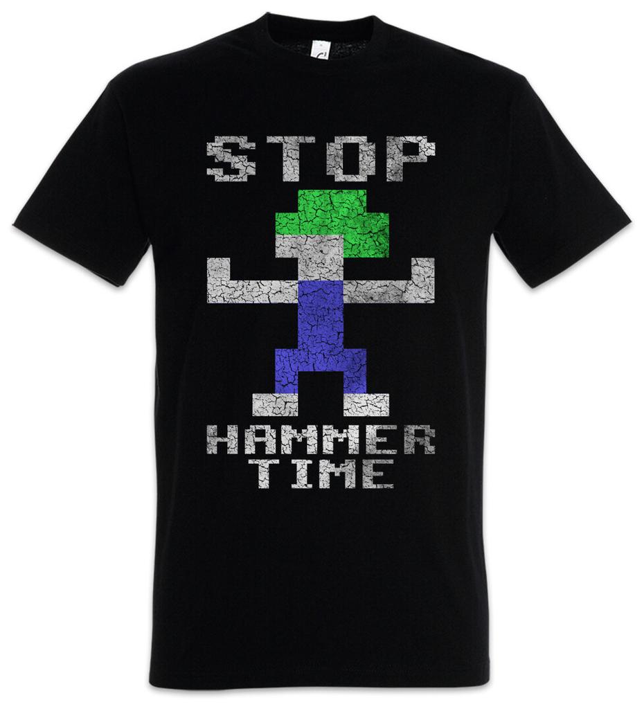Lemmings Hammer Time T-Shirt Videospiel Gamer Gaming Geek Nerd Retro Lemming