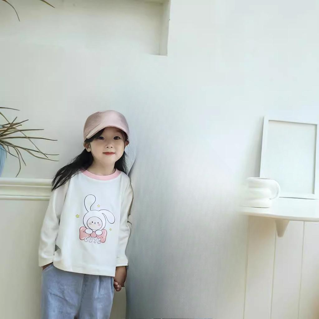 Children's Clothing, German Velvet Boys' Thermal Underwear, Long Sleeved Thick Base Shirt, Single Piece Semi High Neck, Girls' Autumn and Winter