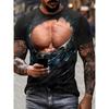 T-shirt à Manches Courtes d'Été Imprimé Tatouage 3D Hommes Femmes Enfants Hip-hop Harajuku Surdimensionné Mode Débardeur Musclé Haut