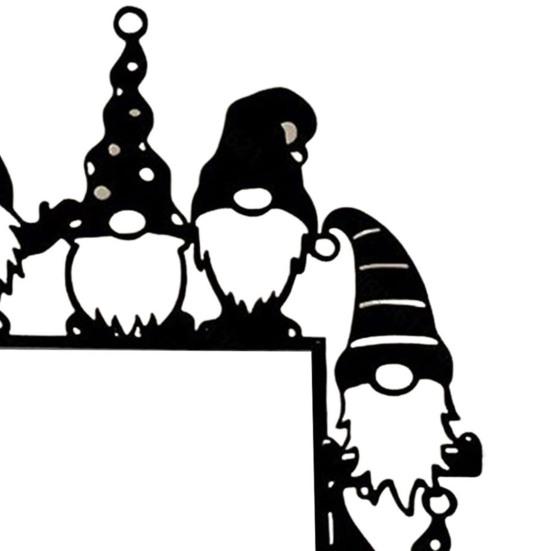 Halloween Door Corner Sign Metal Witch Cat Bat Ghost Spider Web Door Topper Sign Indoor Door Window Frame Decoration