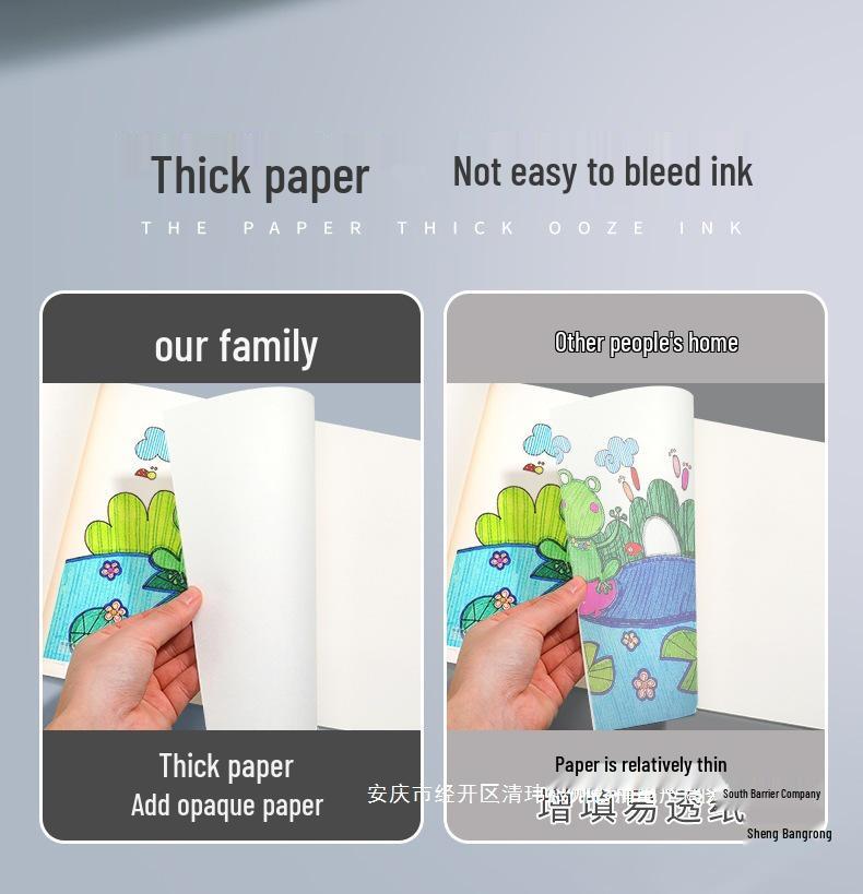 A4 Large Blank Sketchbook for Drawing and Coloring