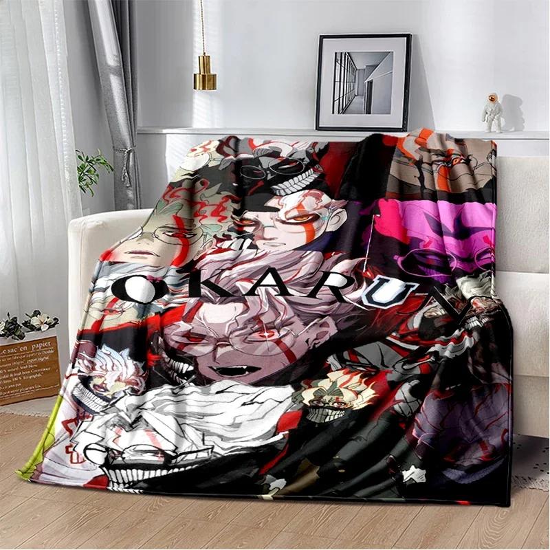 DAN DA DAN New Style Anime Cartoon Throw Blanket Soft Cozy Cover for Bedroom Sofa Travel Picnic Office and Kids Gift