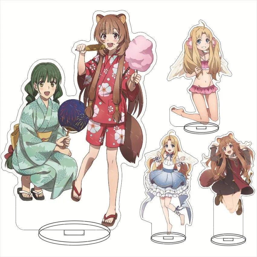 Anime Figures Raphtalia Filo Amaki Ren Action Cosplay Toys The Rising of The Shield Hero Acrylic Character Stand Model Dolls