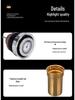 New Exquisite Titanium-Coated Thermos Flask with Independent Tea Compartment for Men and Women - High Appearance Mechanical Hot Water Bottle Cup