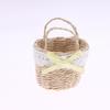 1/12 Dollhouse Cute Mini Rattan Hand Basket Model Dollhouse Kitchen Accessories Dolls House Decoration Toy Pretend Play Toys