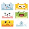 Creative Animal Cartoon Envelopes: Small Greeting Cards for Birthdays & Festivals