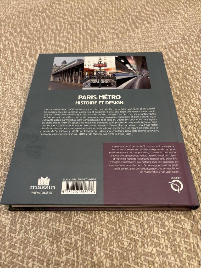 [USED] Paris Metro Foreign Books PARIS MÉTRO History Books Same-day Shipping