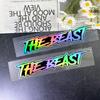 THE BEAST Motorcycle Helmet Stickers Waterproof for Motorbike Fuel tank Fender Front Fairing Electric Scooter Vinyl Decals