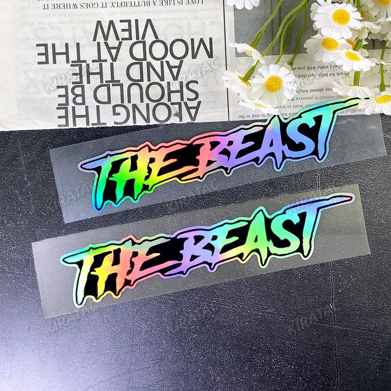 THE BEAST Motorcycle Helmet Stickers Waterproof for Motorbike Fuel tank Fender Front Fairing Electric Scooter Vinyl Decals