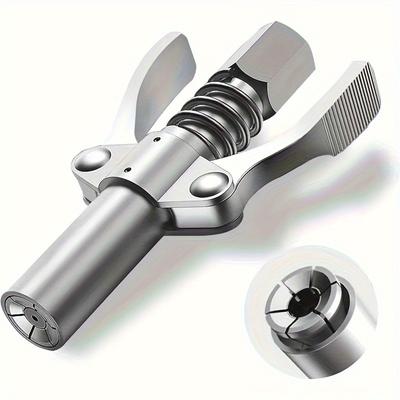 1pc Grease Gun Coupler-Grease Gun Tip, Grease Fittings, Duty Quick Release Grease Coupler
