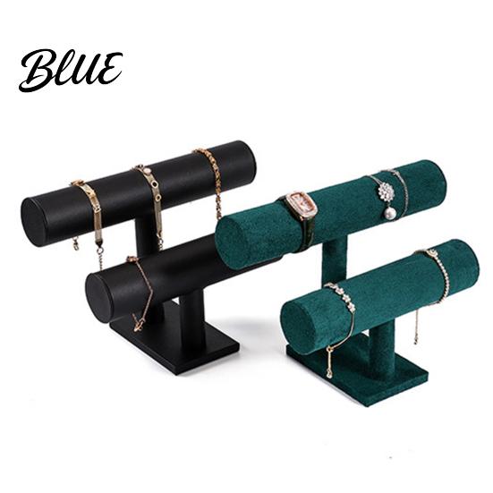 Decorative Jewelry Rack Double-Tier Bracelet Stand Watch Display Horizontal Desktop