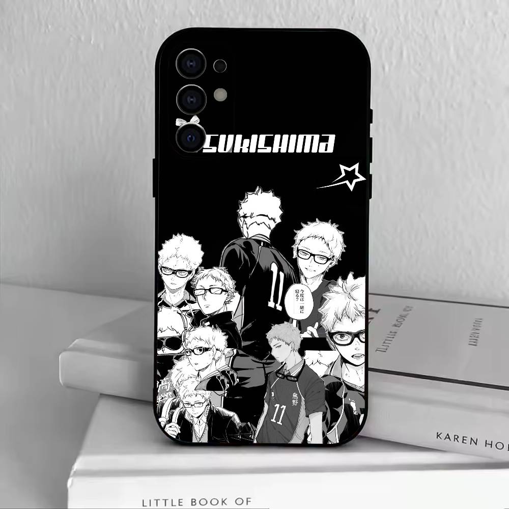 T-Tsukishima K-Kei   Phone Case For Samsung S25,S24,S21,S22,S23,S30,Ultra,S20,Plus,Fe,Lite,Note,10,Black Cover