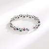 Niche Design Colorful Zircon Ring For Women Fashionable Versatile Finger Ring Personalized Jewelry