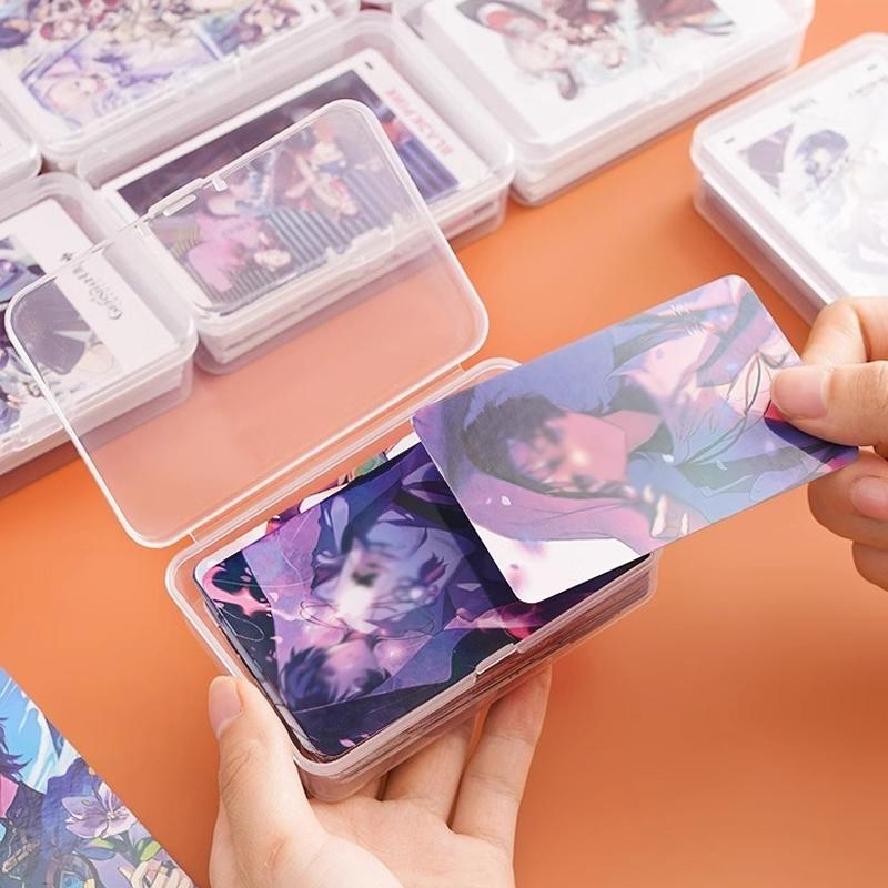 3/10Box Game Collection Cards Transparent Plastic Boxes Playing Cards Storage Case Poker Game Card Box Games Card Organizer
