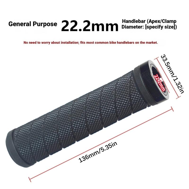 Manopole per Bicicletta Ergonomiche Antiscivolo Manopole Manubrio Meccanismo di Bloccaggio Manubri Manopole Manubrio Traspiranti per Bici da 22,2 mm