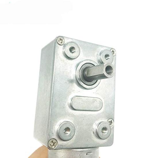 Electric Gear DC 12V Mini Gearbox Worm High Motor, 66RPM, Motor, Motor, Torque, Reverse, Self-Locking (12V 66RPM)