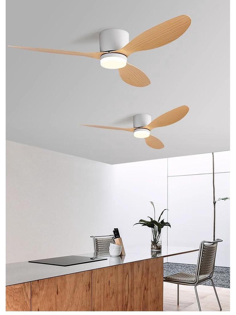 Nordic Silent Ceiling Fan Light for Home, Restaurant, and Commercial Use
