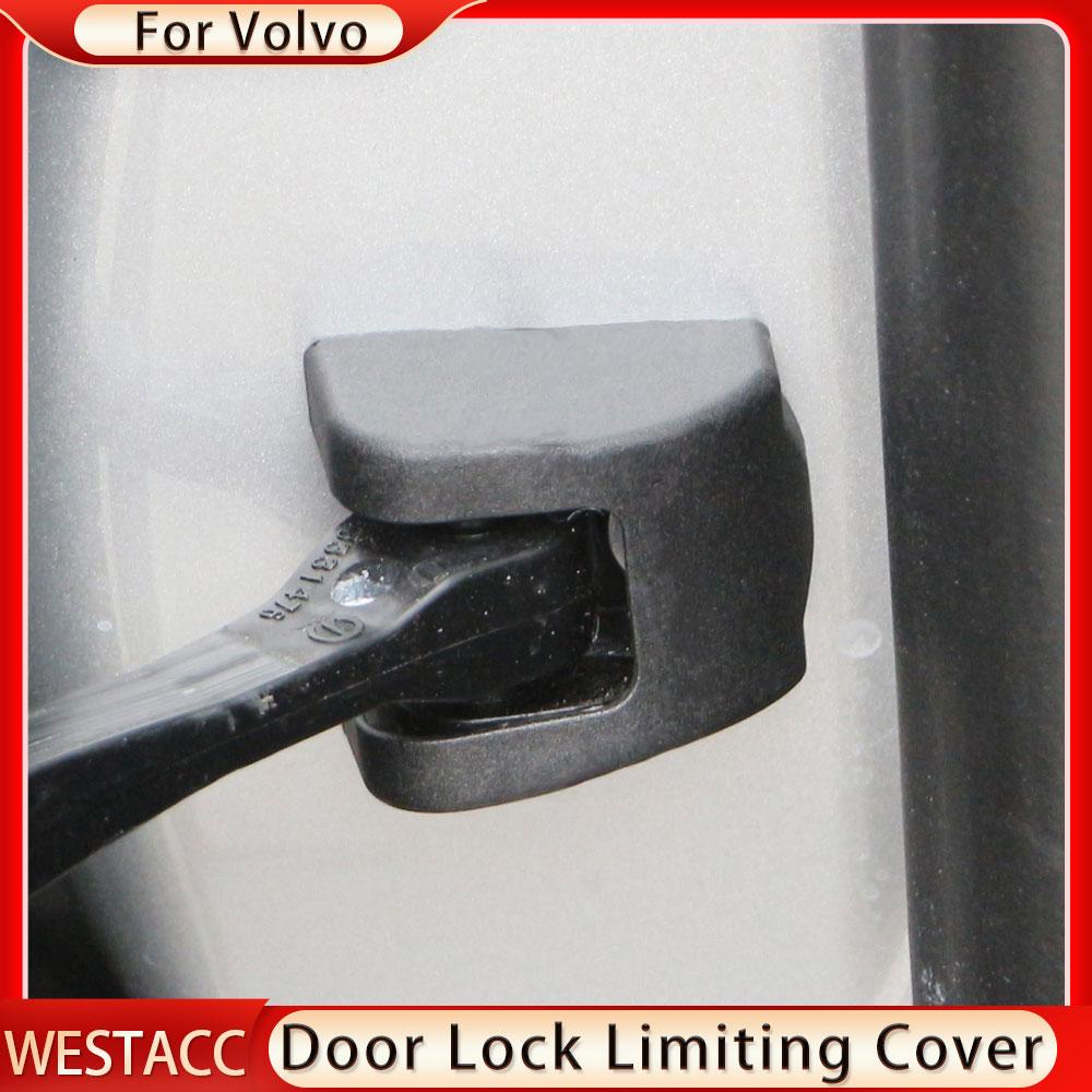 4 Bucăți Capac de Protecție Stop Ușă Mașină Carcasă pentru Volvo XC60 XC90 S90 Capac Limitator Anti-Rugină Blocare Ușă