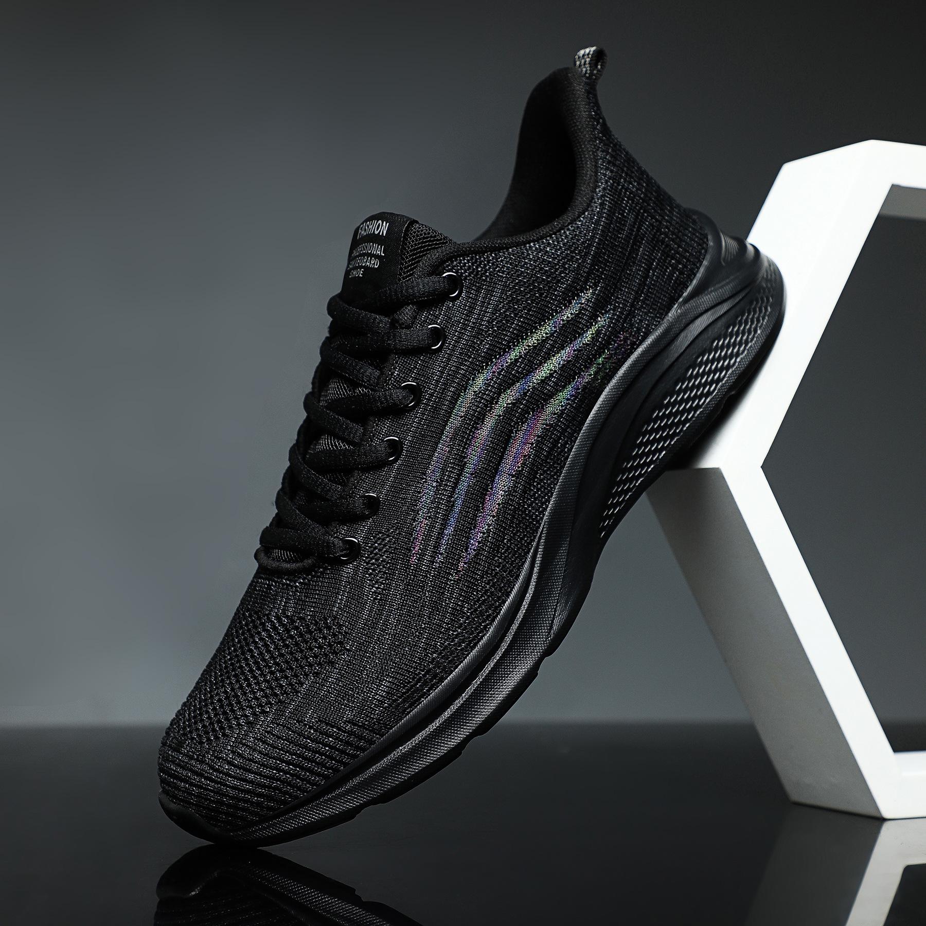 

Весенние тканые мужские туфли большого размера с сеткой, дышащие спортивные кроссовки для бега, повседневная мужская обувь для молодых мужчин 47