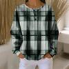 Women's Casual Shirts Long Sleeve Tops Button Up V Neck Loose Knit Fall Favorites For Women
