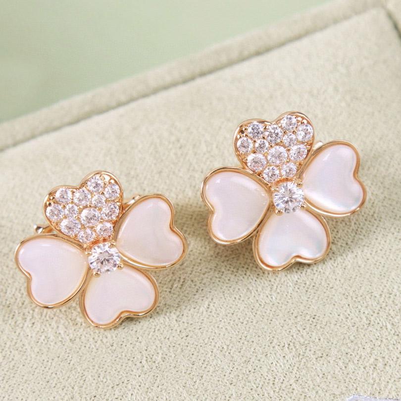 Cercei noi de marcă fierbinte, vintage pentru femei, set de bijuterii de lux pentru femei, coliere de designer, inele cu flori din argint sterling 925 pur