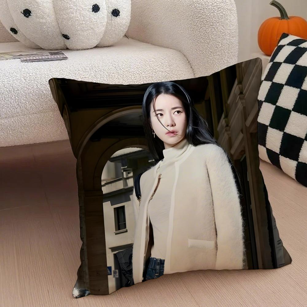 Actor Seductive LLim Jiyeon Cushion Cover Throw Pillow Cover Hidden Button Durable Polyester Chair Cushion