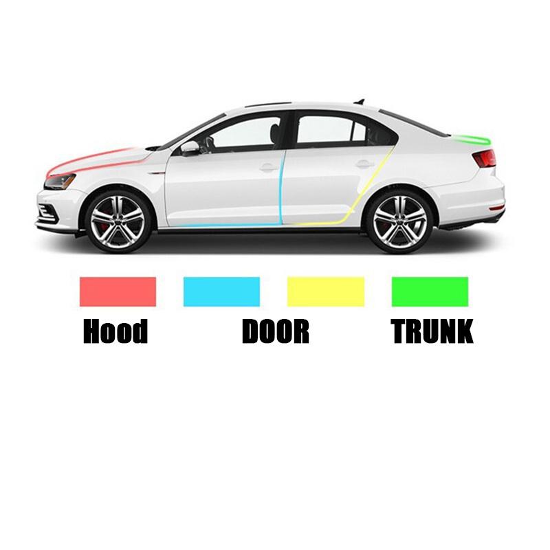 Car Door Anti-Collision Sealing Strip Hood Door Edge Trunk Scratch Protector Strip Guard For Car Style Noise ulation Trim