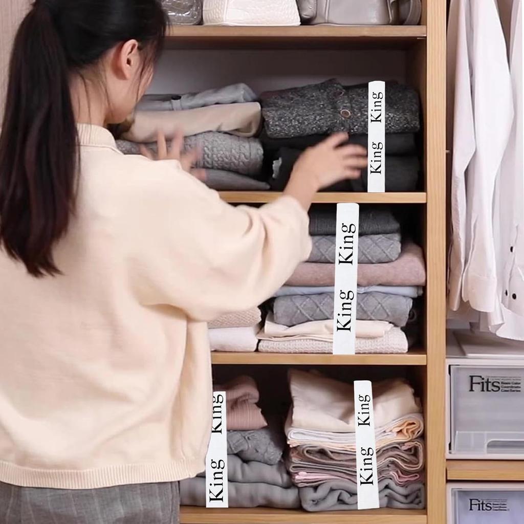 4pcs Bed Sheet Organizer Bands, Closet Organization Sheet Straps, Sheet Keepers Elastic Sheet Storage Sheet Sets for Organizing, Linen Labels Bedding