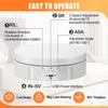 3 in1 Motorized Rotating Display Stand 360 Electronic Turntable with 5.74/7.08/8.66'' Replacement Cover Spinning Display Stand