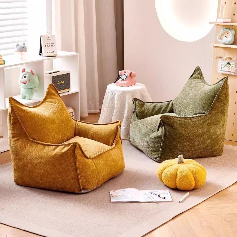 Single  Small Sofa Chair Children's Bedroom Living Room Baby Sofa Bean Bag Single Leisure Chair Thickened Portable Sofa Chai