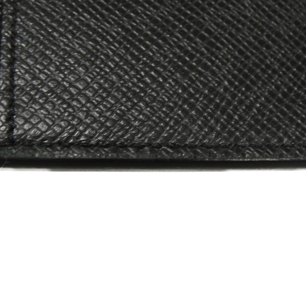 Used 12564 Coin Card Holder M62914 7943 LV Logo Black Card Case Compact Wallet Taiga Noir Men's from Japan AUTHENTIC