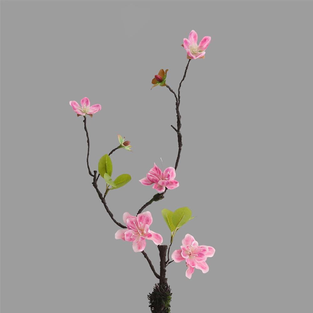 

Multicolor Orchid Artificial Flowers New Chinese Style Green Leaves Fake Dead Branch Flower Real Hand Feel Photo Props рожевий