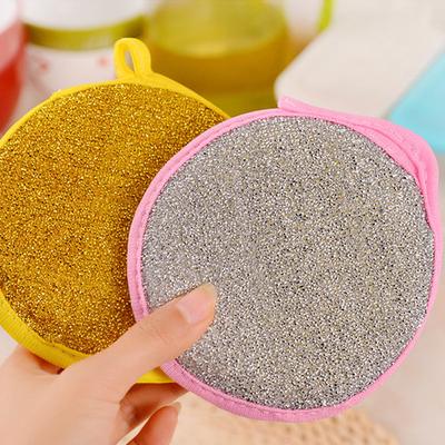 1pc Household Circular Double-Sided Dishwashcloth