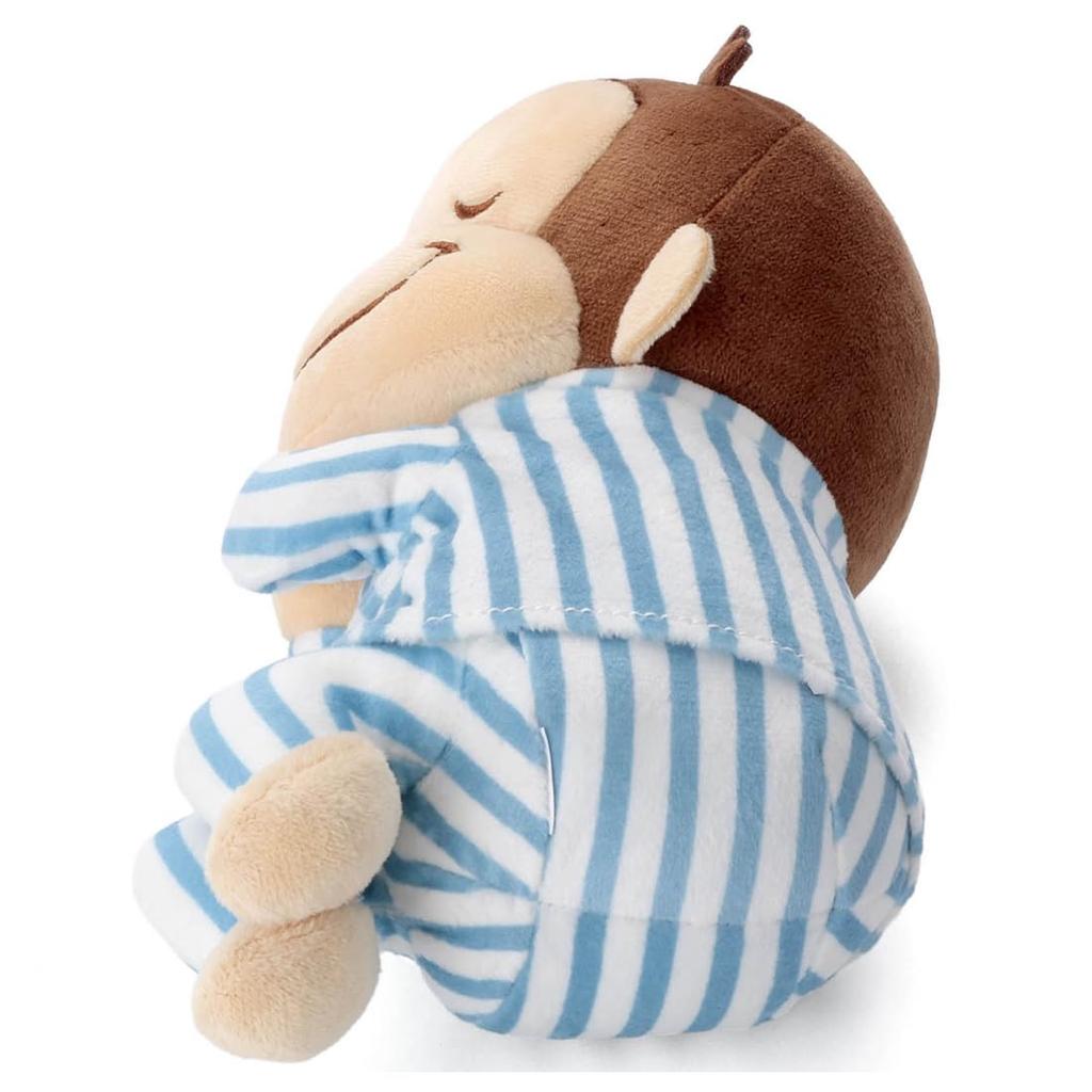 Takara Tomy Arts Curious George Sleeping Friend Plush Toy S Curious George Plush Toy 25cm (TAKARATOMY A.R.T.S) Width Approx.