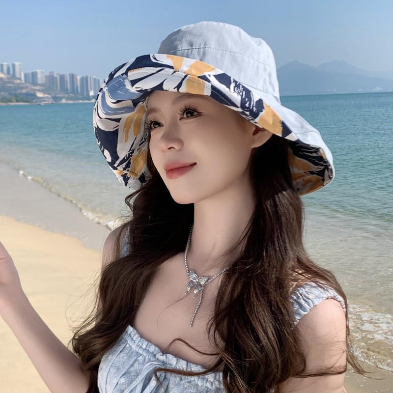 

Fisherman Hat Women Summer Sun Protection With Wide Brim Foldable For Casual Outdoor Wear Style O