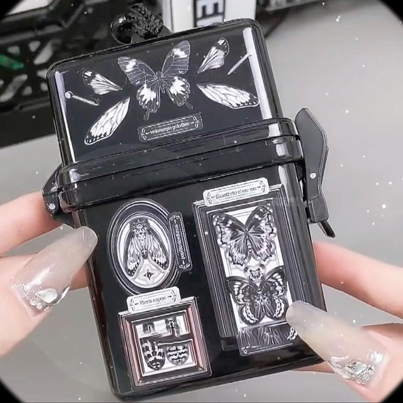 Kawaii Album Case Container Portable Card Sleeve Photocards Storage Box Kpop Idol Photo Card Holder Boxes