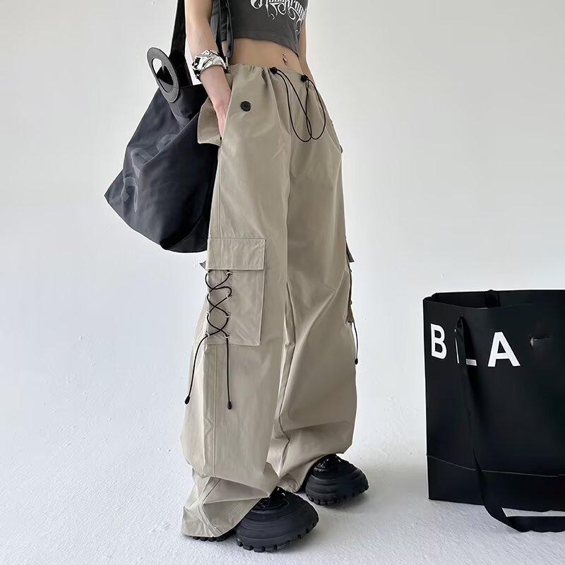 

Women s High-Waisted Wide-Leg Cargo Pants - Summer Casual Loose Fit Large