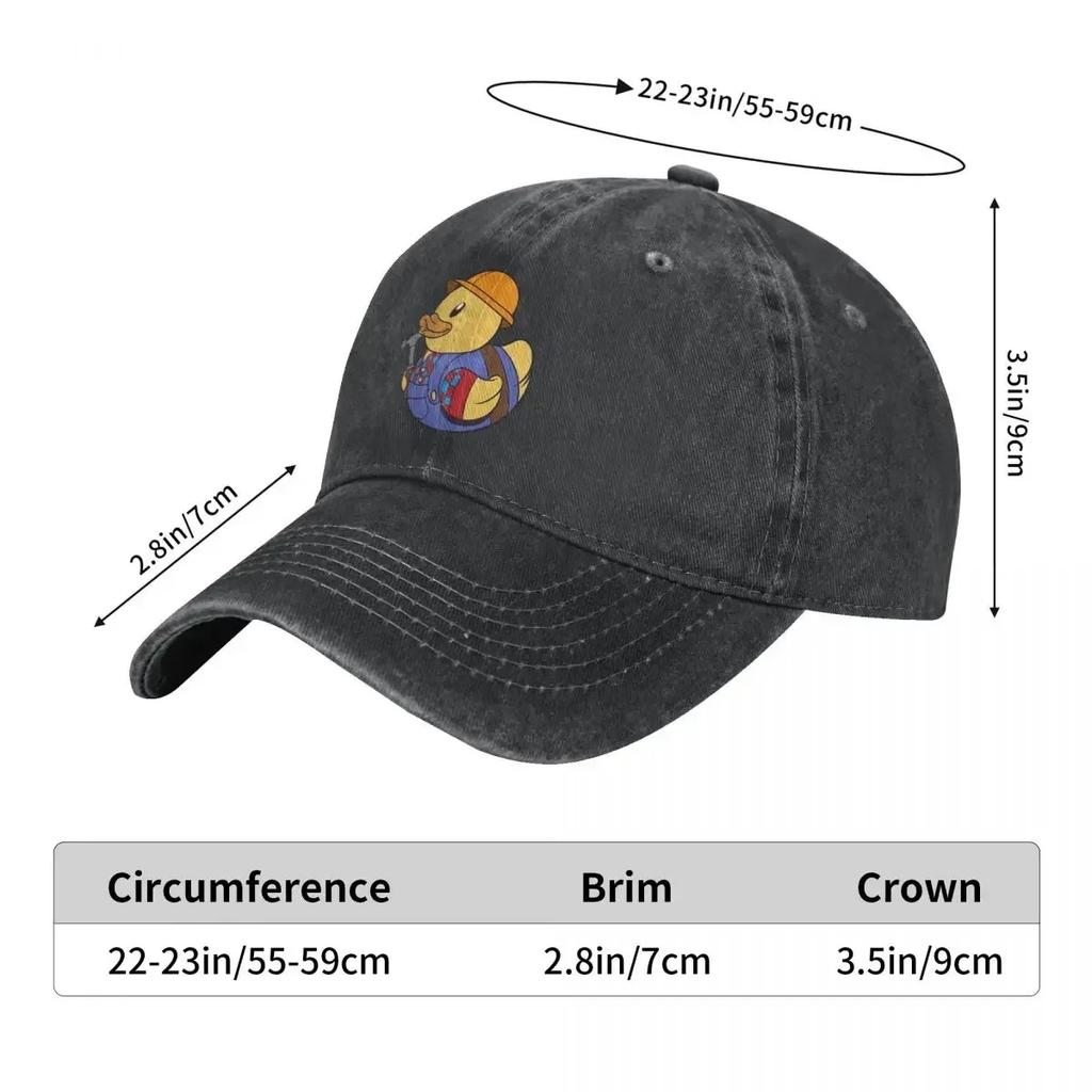 Construction Worker Rubber Duckie Baseball Cap Cowboy Hat Peaked Cap Cowboy Bebop Hats Men and Women Hats