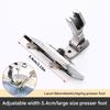 Heavy Duty Metal Presser Foot Adjustable Width Sewing Machine Presser Foot for Thick Fabric Canvas Leather Stitching