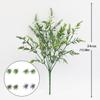 2Pcs Artificial Lavender Flower 7 Prongs Garden Plant Bouquet Supplies for Party Home Vase Photography Props