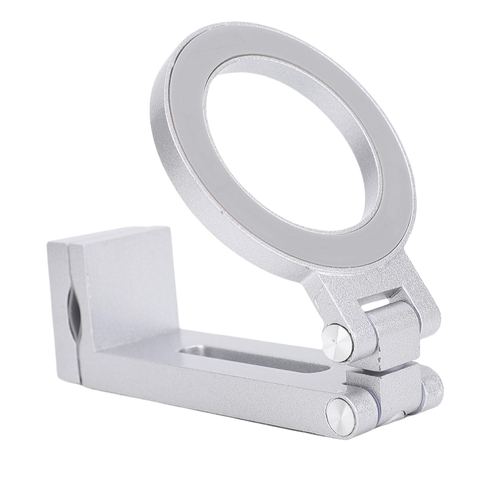 

Magnetic Clip On Phone Holder 360 Degree Rotation Cell Phone Holder 1Celsius4 Tripod Mount Aluminum Alloy Foldable for Bike Microphone Stand
