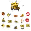 Construction Engineering Vehicle Theme Party Decoration Set, Children's Bulldozer, Birthday Banner, Cake Insert, Excavator Balloon Set