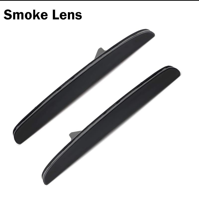 

Smoked Lens Lamp Covers For 2017-up Honda Civic Hatchback, Si or Type-R Sedan Rear Bumper Reflector Light Shells, No Bulb/Socket Smoked Lens