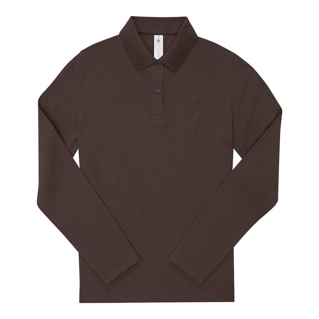 B&C Womens/Ladies My Polo 180 Cotton Long-Sleeved Shirt