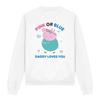 Peppa Pig Unisex Adult Pink Or Blue Daddy Pig Loves You Sweatshirt