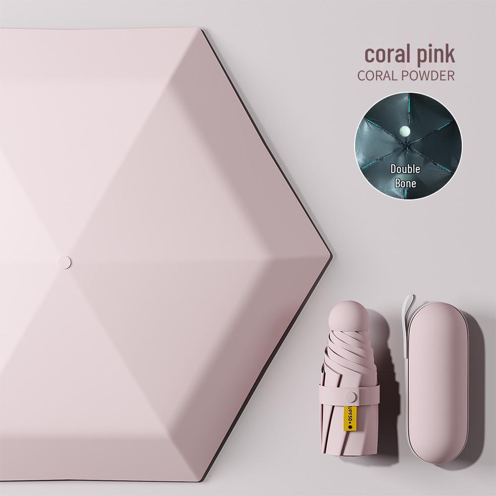 Women's Mini Pocket Folding Umbrella - High-End Sunscreen & Sunshade, Rain or Shine