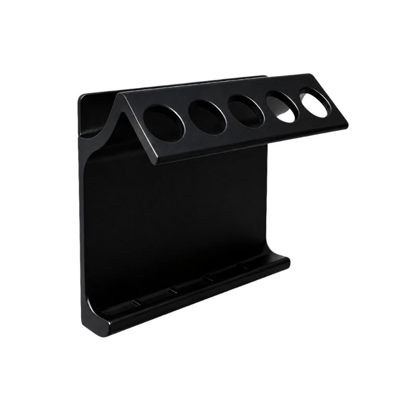 5-Opening 3D Print Toothbrush Rack, Wall-Hanging Storage Holder with Open Structure for Cleaning Counter Space, Bathroom Accessory