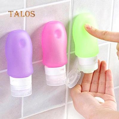 Garrafa de Silicone Portátil para Viagem Loção Shampoo Recipiente Vazio?com Ventosa Necessidades de Viagem