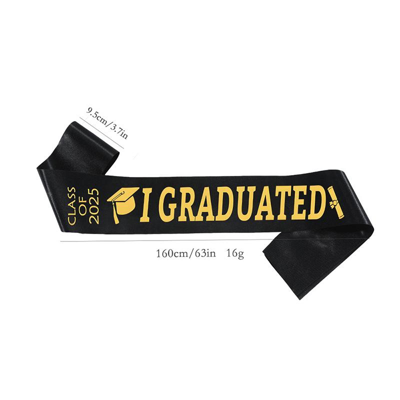 2025 Graduation Sash Class Of Graduation Congrate Grad Party Supply Graduation Party Decorations
