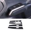 Glossy Piano Black Window Lift Switch Panel Cover Trim + For Toyota Tacoma 16-22